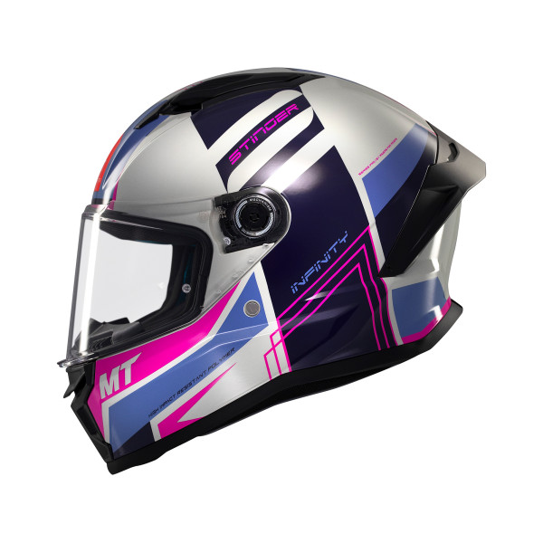 MT Helmets Mt stinger 2 tron c8 gloss pink/purple